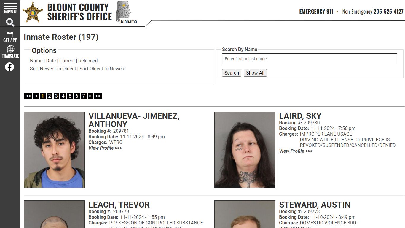 Inmate Roster - Current Inmates Booking Date Descending - Blount County ...