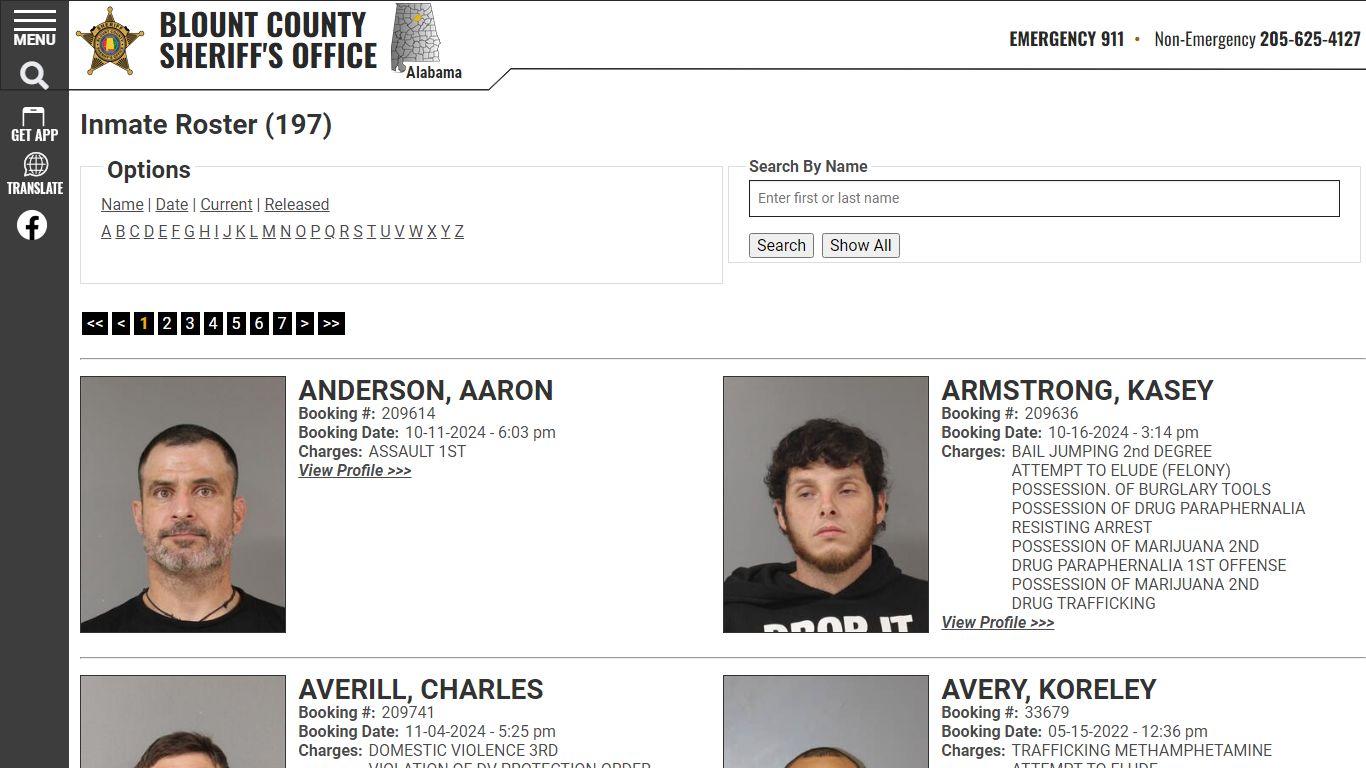 Inmate Roster - Current Inmates - Blount County Sheriff AL